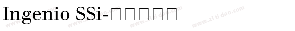 Ingenio SSi字体转换